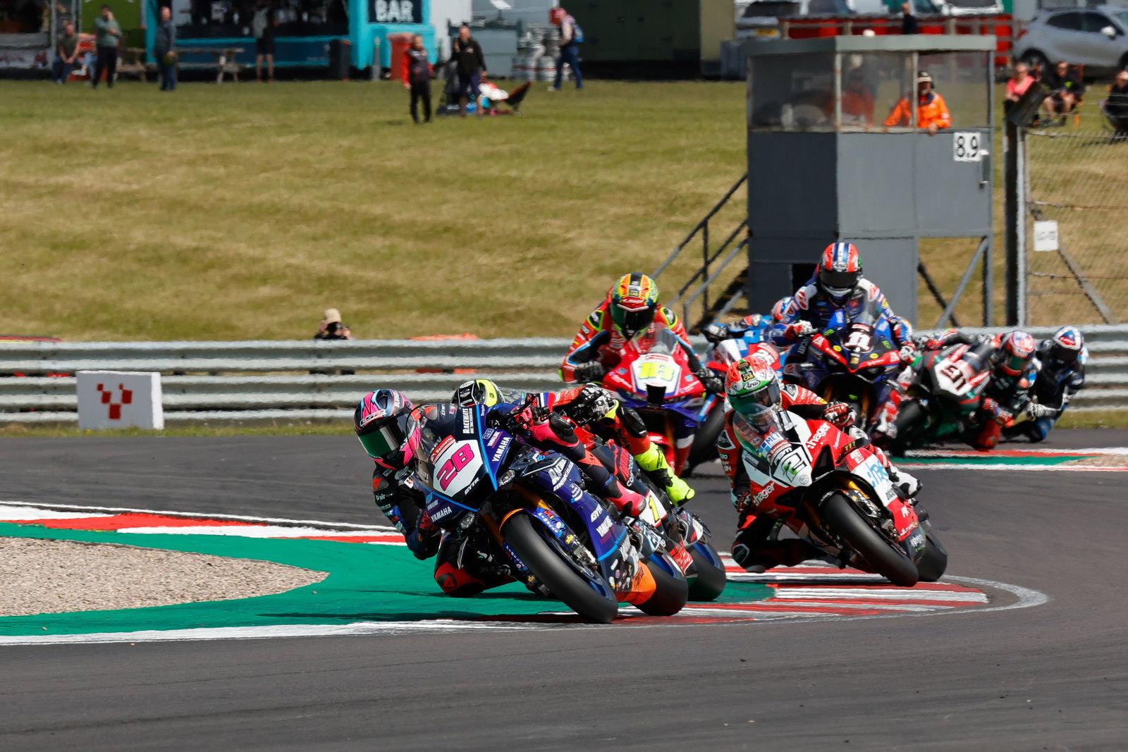 Bradley Ray takes an early lead, BSB, Donington Park, 2025